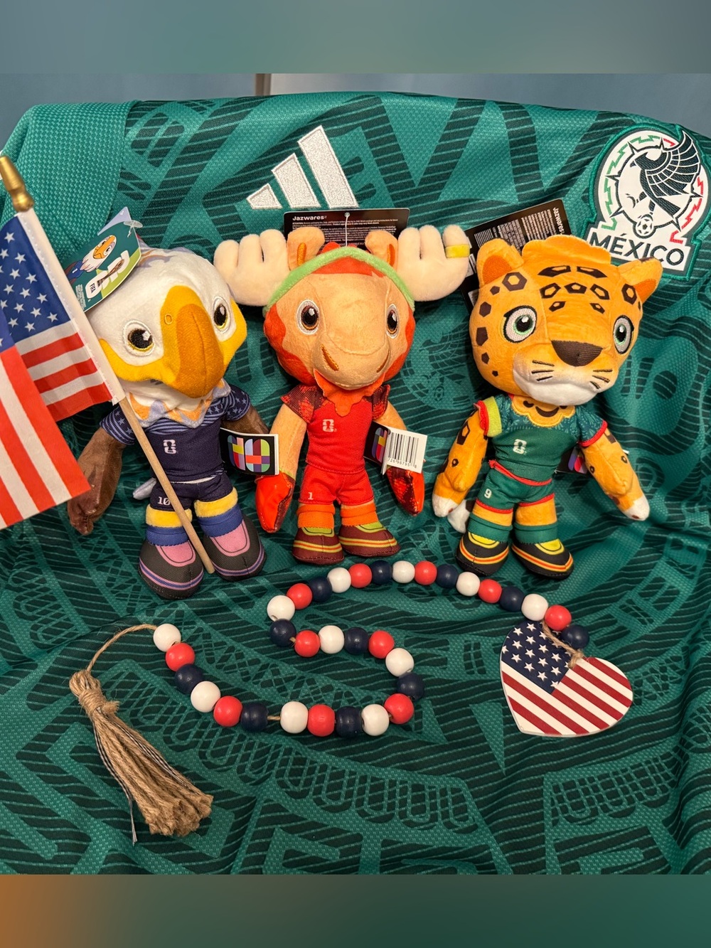 ⚽️ FIFA Mascots - USA, Mexico, Canada Plush Dolls Soccer World Cup Football